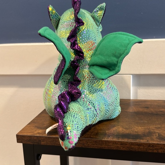 Beanie Boo Cinder dragon TY purple green - Picture 2 of 9